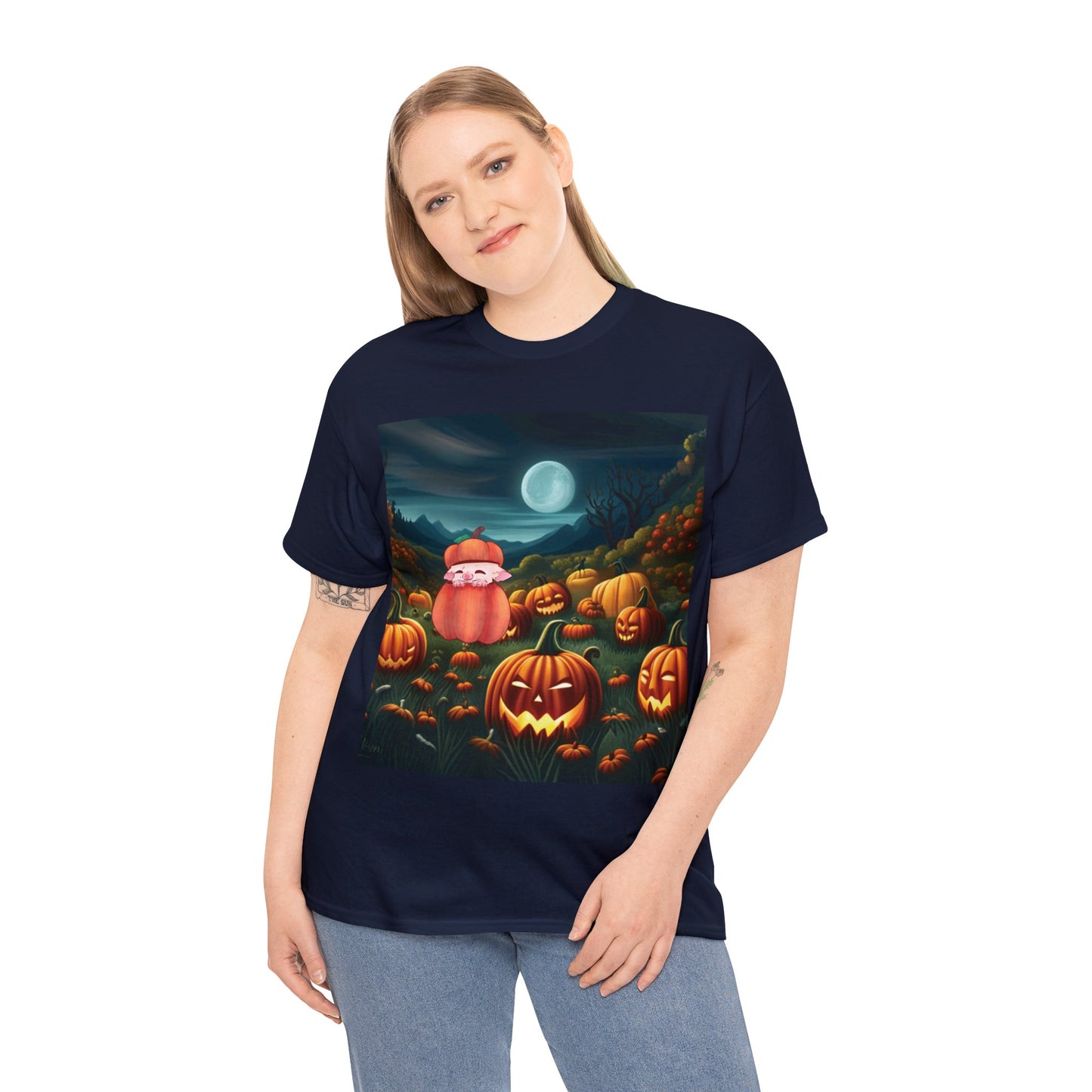 Binx Sugar Glider in pumpkin patch Tee