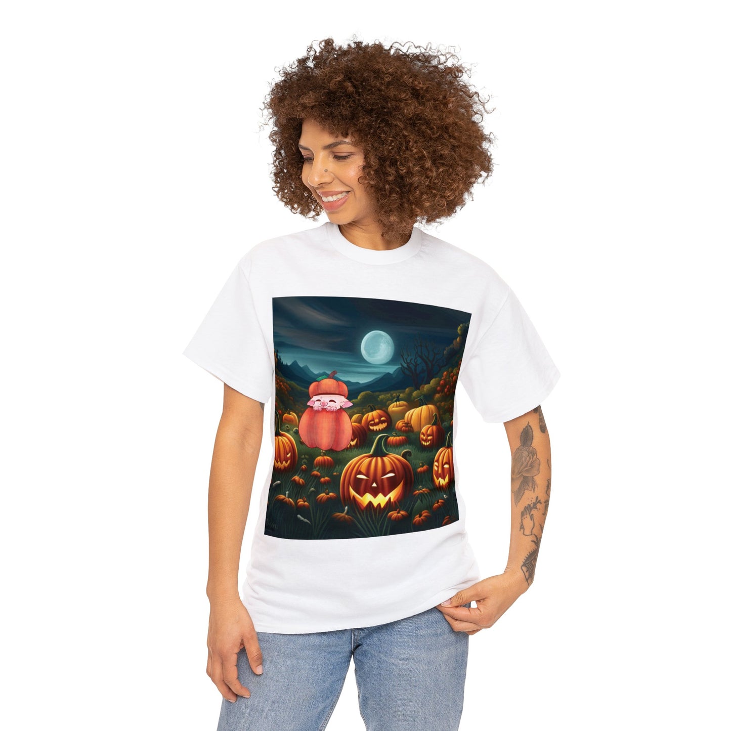 Binx Sugar Glider in pumpkin patch Tee