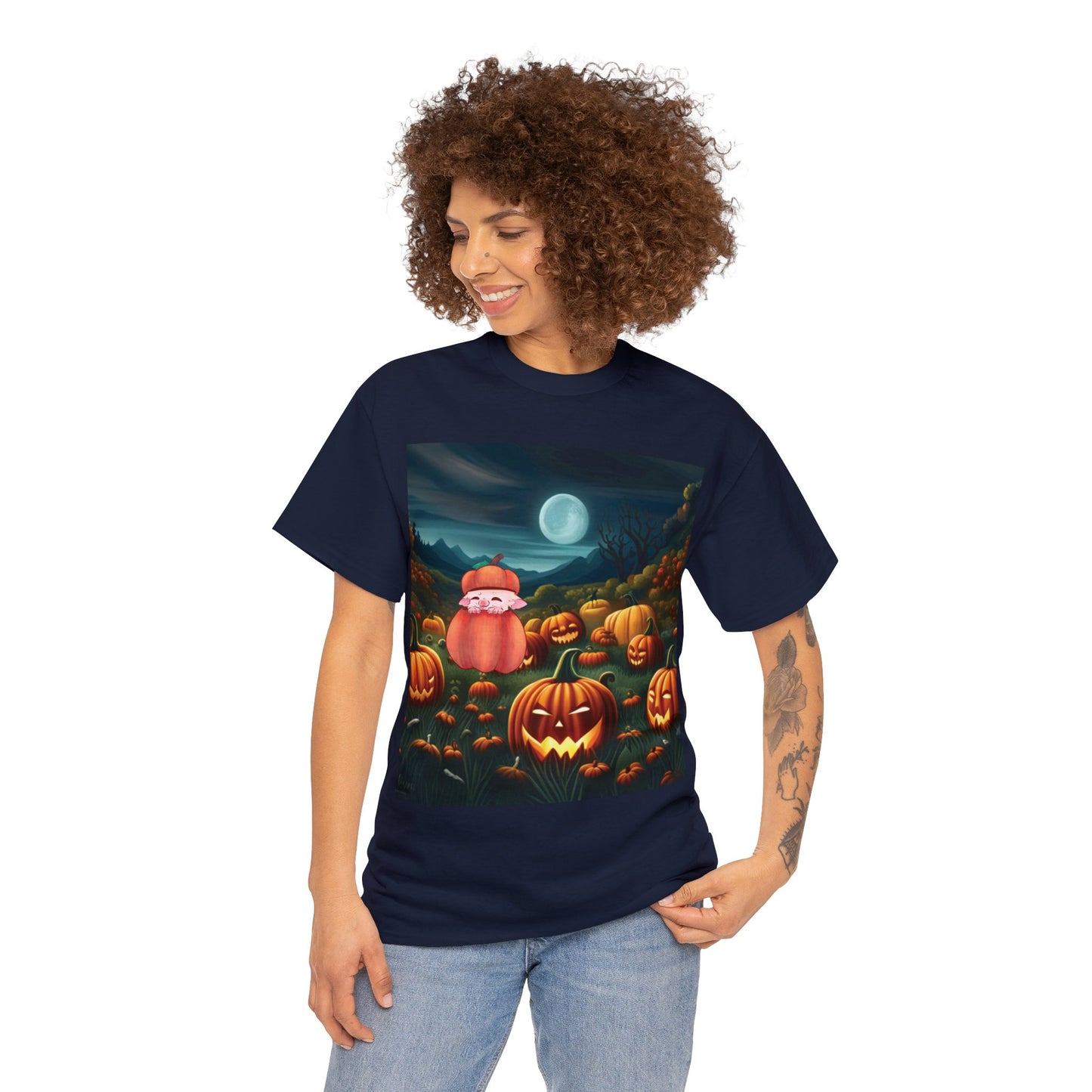 Binx Sugar Glider in pumpkin patch Tee