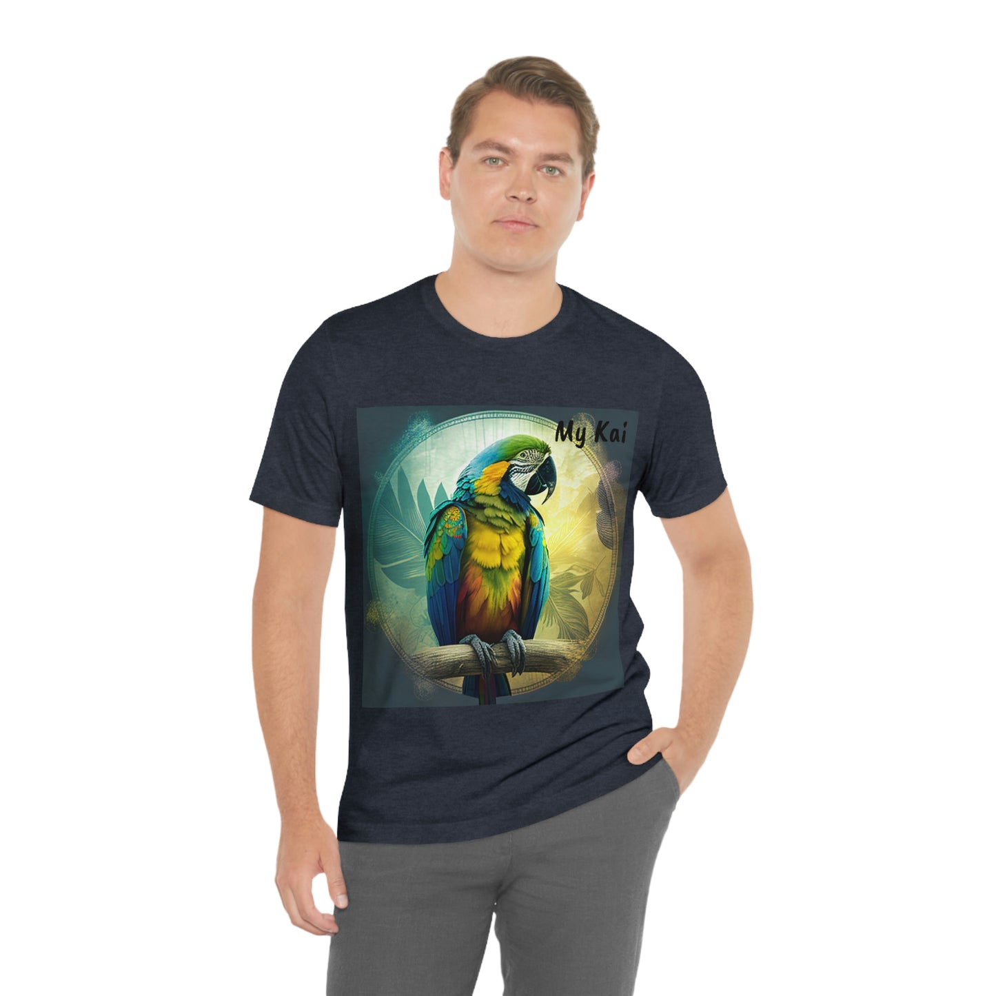 Meditating Macaw - Unisex Jersey Short Sleeve Tee