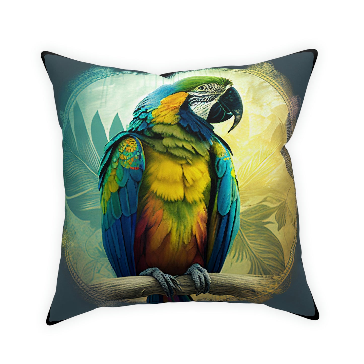 Meditating Macaw - Broadcloth Pillow